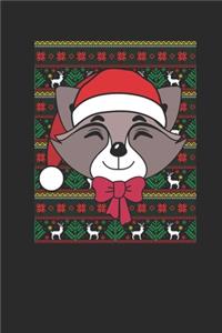 Ugly Christmas - Racoon: Dotted Bullet Notebook - Christmas Gift for Kids, Women, Men Girls And Boys