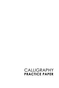 Calligraphy Practice Paper