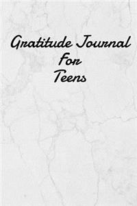 Gratitude Journal for Teens
