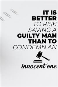 It Is Better to Risk Saving a Guilty Man Than to Condemn an Innocent One
