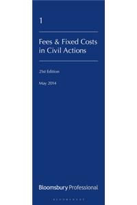 Lawyers Costs and Fees: Fees and Fixed Costs in Civil Actions: (Twenty-First Edition)