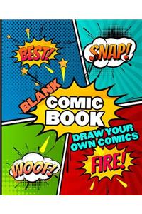 Blank Comic Book Draw Your Own Comics
