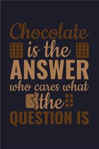 Chocolate Is the Answer Who Cares What the Question Is