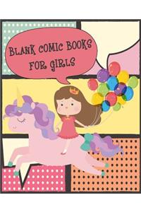 Blank Comic Book for Girls