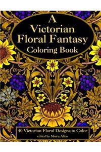 Victorian Floral Fantasy Coloring Book