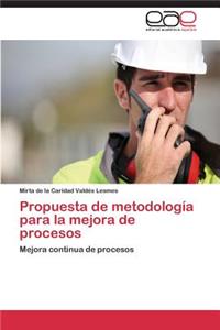 Propuesta de metodología para la mejora de procesos