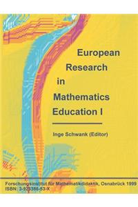 European Research in Mathematics Education I