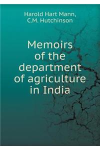 Memoirs of the Department of Agriculture in India