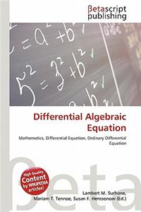 Differential Algebraic Equation
