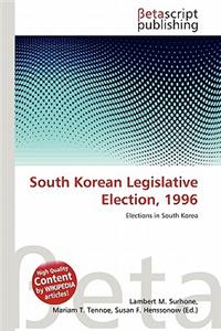 South Korean Legislative Election, 1996