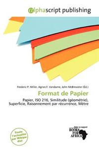 Format de Papier