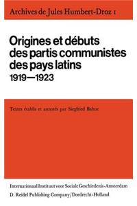 Archives de Jules Humbert-Droz, Volume I