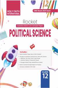 HFI ROCKET POLITICAL SCIENCE CBSE CLASS-12 | Question bank | sample paper (2025) | self help book
