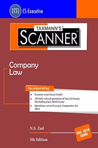 Scanner-Company Law (CS-Executive)-(December 2018 Exams) (5th Edition June 2018)