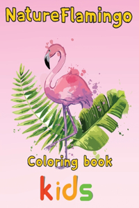 Nature Flamingo Coloring book kids