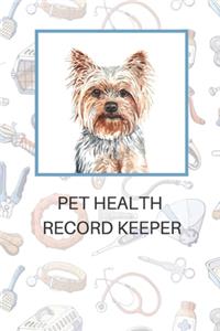 Pet health record keeper