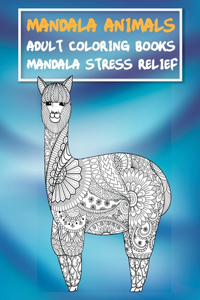 Adult Coloring Books Mandala Animals - Mandala Stress Relief