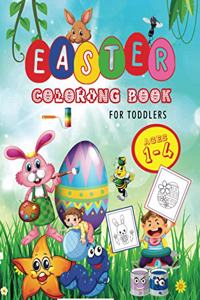 Easter Coloring Book For Toddlers Ages 1-4