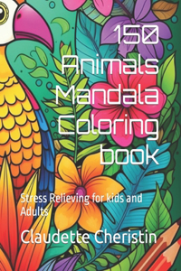 150 Animals Mandala Coloring book