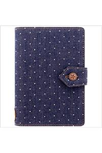 DENIM DOTS INDIGO PERSONAL ORGANISER