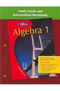 Algebra 1, Study Guide and Intervention Workbook