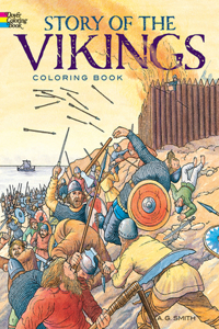 Story of the Vikings Coloring Book