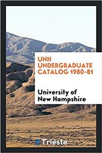 UNH UNDERGRADUATE CATALOG 1980-81