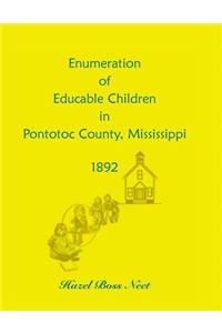 Enumeration of Educatable Children in Pontotoc County, Mississippi, 1892