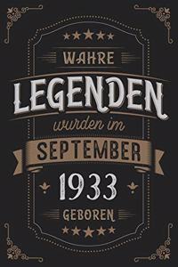 Wahre Legenden wurden im September 1933 geboren