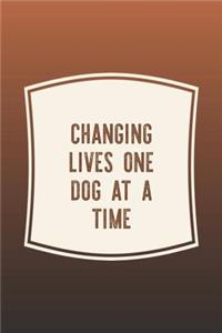 Changing Lives One Dog At A Time