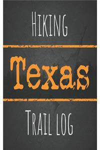 Hiking Texas trail log