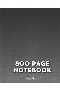 800 Page Notebook