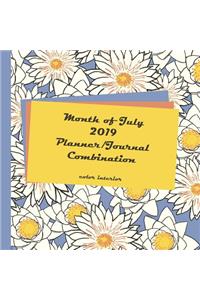 Month of July 2019 Planner/Journal Combination