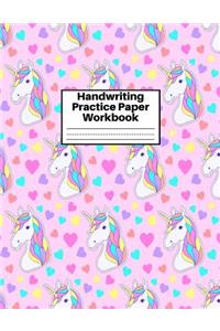 Handwriting Practice Paper Workbook