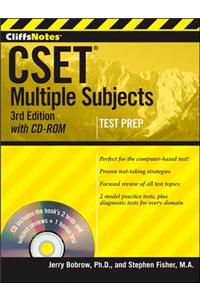 Cliffsnotes Cset: Multiple Subjects , 3rd Edition [With CDROM]