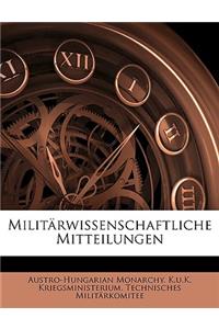 Militarwissenschaftliche Mitteilungen