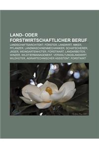 Land- Oder Forstwirtschaftlicher Beruf