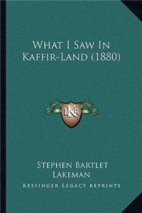 What I Saw In Kaffir-Land (1880)