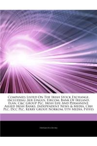 Articles on Companies Listed on the Irish Stock Exchange, Including