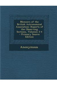 Memoirs of the British Astronomical Association