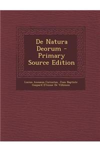 de Natura Deorum - Primary Source Edition