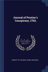 Journal of Pontiac's Conspiracy, 1763;