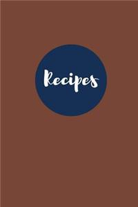 Recipes (Blank Cookbook)