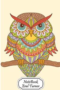 Notebook Journal Dot-Grid, Graph, Lined, Blank No Lined: Owl Henna: Small Pocket Notebook Journal Diary, 120 Pages, 5.5- X 8.5- (Blank Notebook Journa