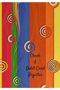 Check & Debit Card Register (BONUS Notes area/7 X 10 inches)