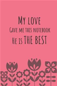 My love gave me this notebook