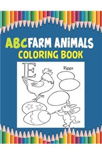 ABC Farm Animals coloring Book