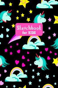 Sketchbook for Kids: Unicorn Adorable Unicorn Large Sketch Book for Sketching, Drawing, Creative Doodling Notepad and Activity Book - Birthday and Christmas Gift Ideas f