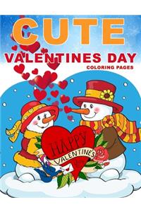 Cute Valentines Day Coloring Pages