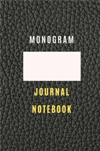 Monogram Personalized Notebook (6 * 9) 105 lined pages Journal, Diary, Practical Notebook For all generation